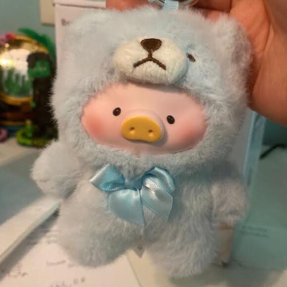 LuLu the Piggy Vintage Teddy Shop Vinyl Face Series Serene Teddy - Picture 1 of 4